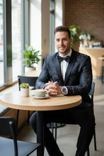 "Amsterdam" Tuxedo Jacket Peak - Whitelabeauty