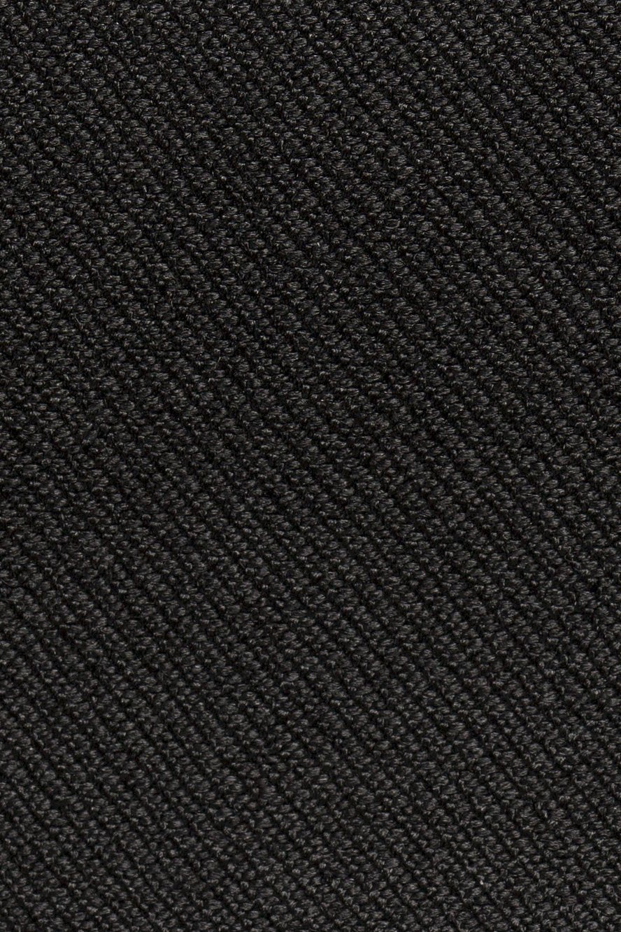 "Anthony" Black Vitale Barberis Italian Wool Tuxedo Pants - Whitelabeauty