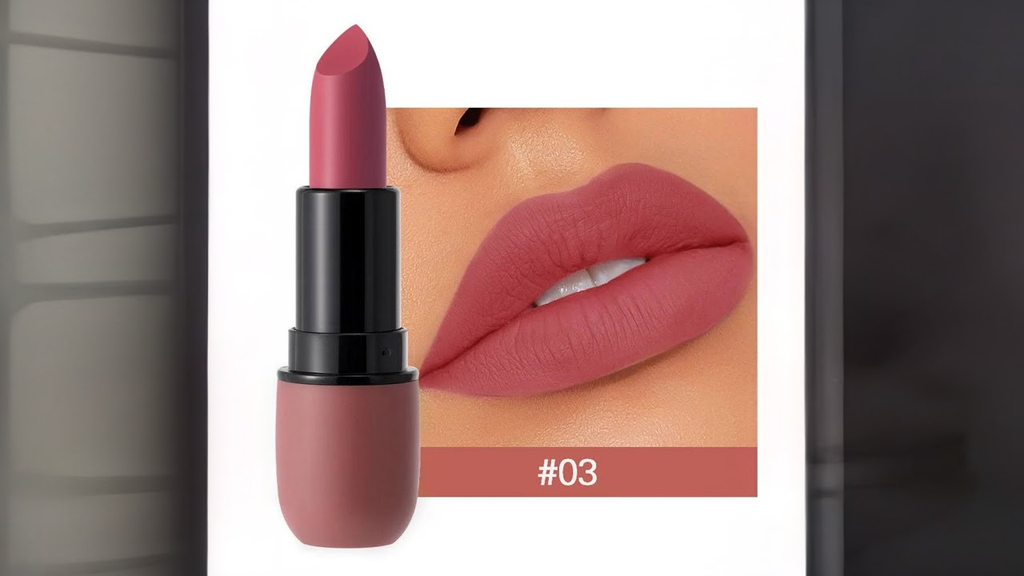 6-Color Matte Lipstick: Velvet Lip Color, Smooth, Waterproof, Long-Lasting Color Lip Makeup - Whitelabeauty