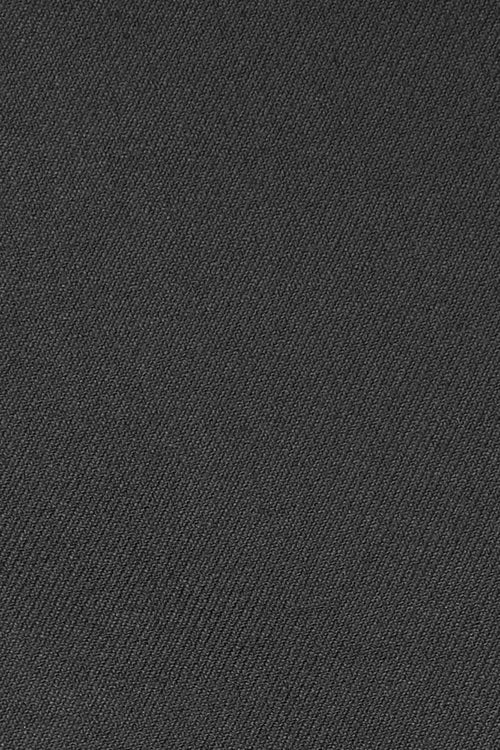 "Logan" Black Luxury Wool Blend Tuxedo Pants-1