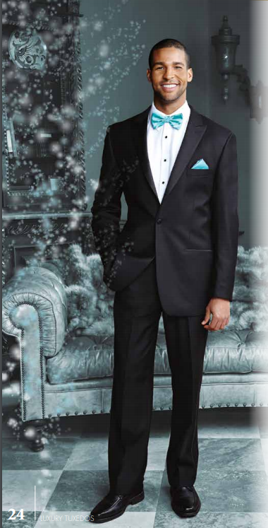 "Vienna" Black Tuxedo Jacket Peak (Separates) - Whitelabeauty